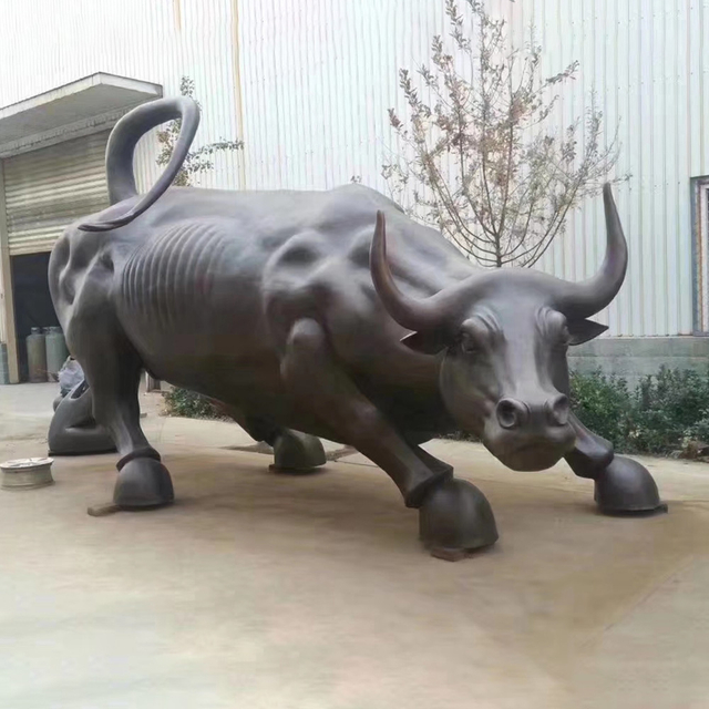 Bronze Charging Bull Sculpture