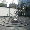 Modern Abstract Art Ripple Stainless Steel Sculpture