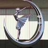 Modern Stainless Steel Dancing Girl Sculpture