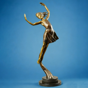 Dance of The Wind Modern Figurative Bronze Sculpture