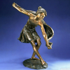 Dance of The Wind Modern Figurative Bronze Sculpture