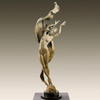 Dance with The Wind Modern Expressionist Bronze Sculpture