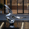 Flowing Rhythm Modern Abstract Stainless Steel Sculpture