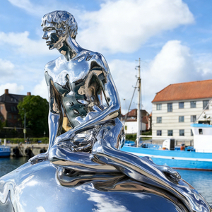 Mirror Mermaid Sculpture