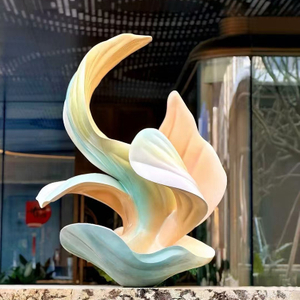 Painted Blooming Petal Sculpture
