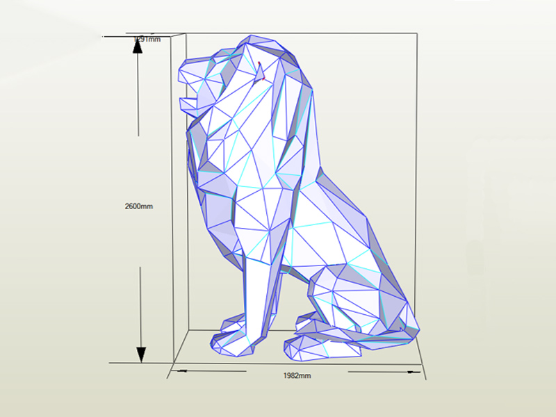 Stainless Steel Lion Sculpture Stainless Steel Lion Sculpture
