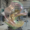 Gradient Color Abstract Metal Sculpture