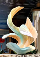 Painted Blooming Petal Sculpture
