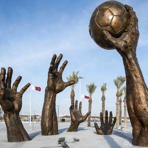 The Dream of Football Bronze Public Art Installation 