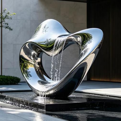 鉄製 抽象彫刻 オブジェ アート作品 中国のカスタム抽象ステンレス鋼彫刻メーカー |曲陽志宏造園有限公司