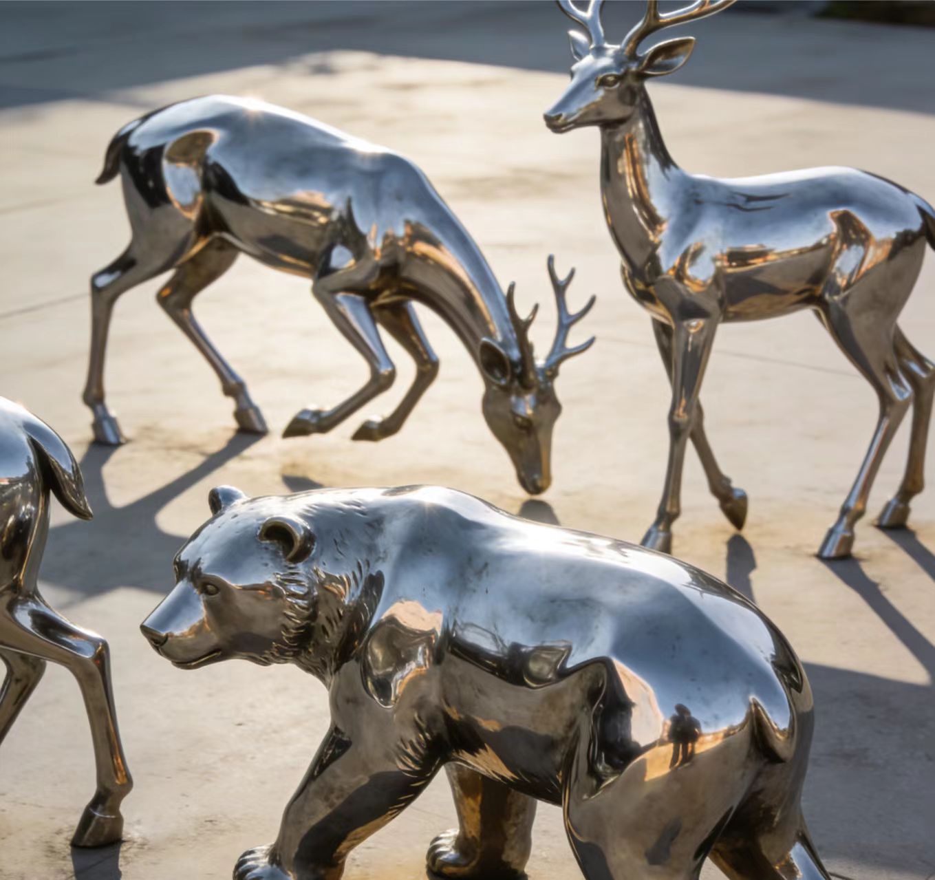 Custome Mirror Stainless Steel Sculpture China