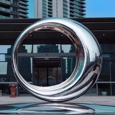 304 Stainless Steel Ring Abstract Sculpture Supplier