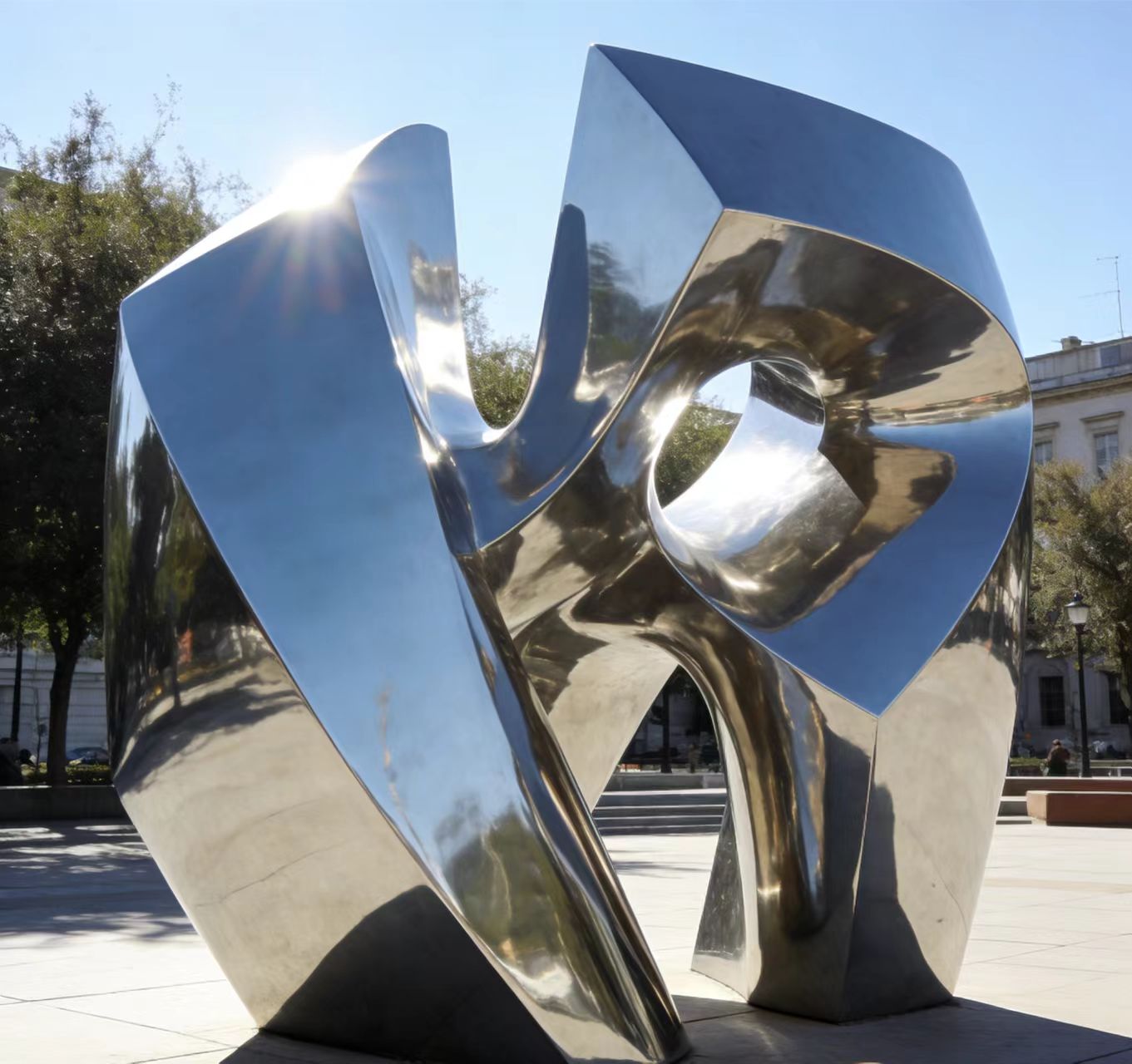 Large Stainless Steel Garden Sculptures