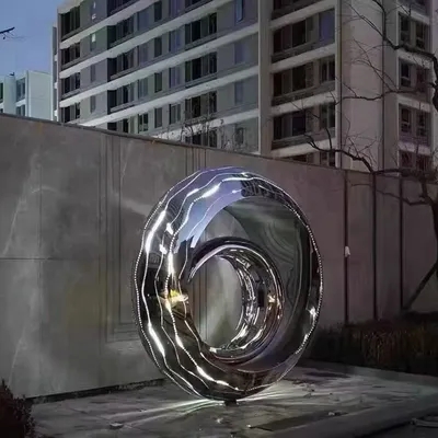 Customized Stainless Steel Hollow Sculpture with Lights Manufacturer