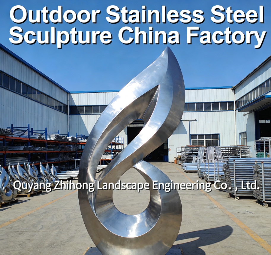  Outdoor Stainless Steel Sculpture China Factory
